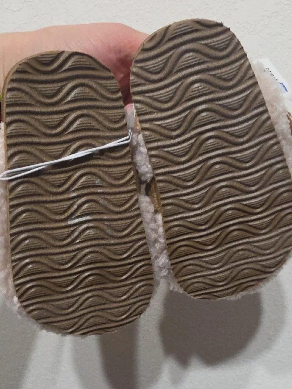Sugar Plush Bear Walker Sandals in Tan and Cream